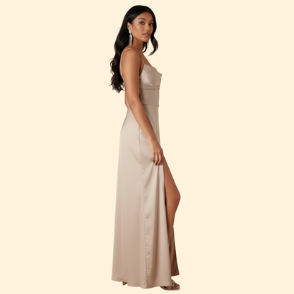 Chic Silk Maxi Dress