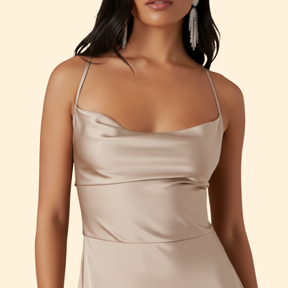 Chic Silk Maxi Dress