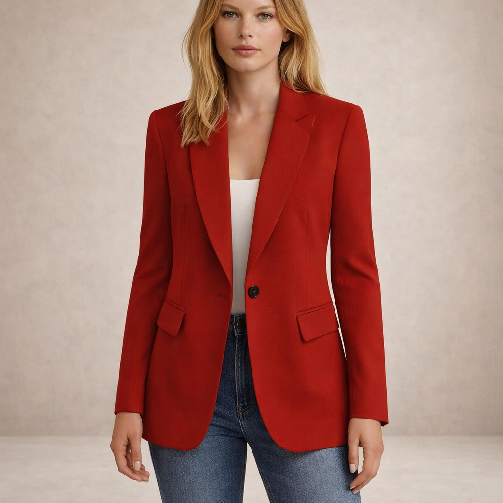 Sleek Tailored Blazer Single Button