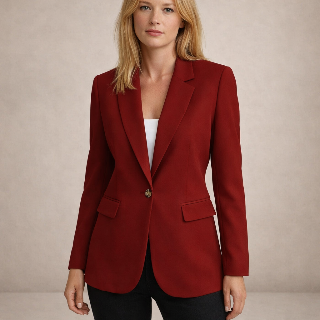 Sleek Tailored Blazer Single Button
