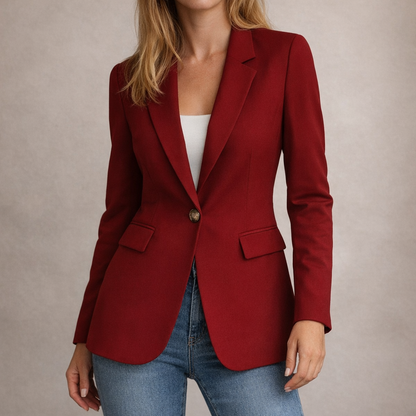 Sleek Tailored Blazer Single Button