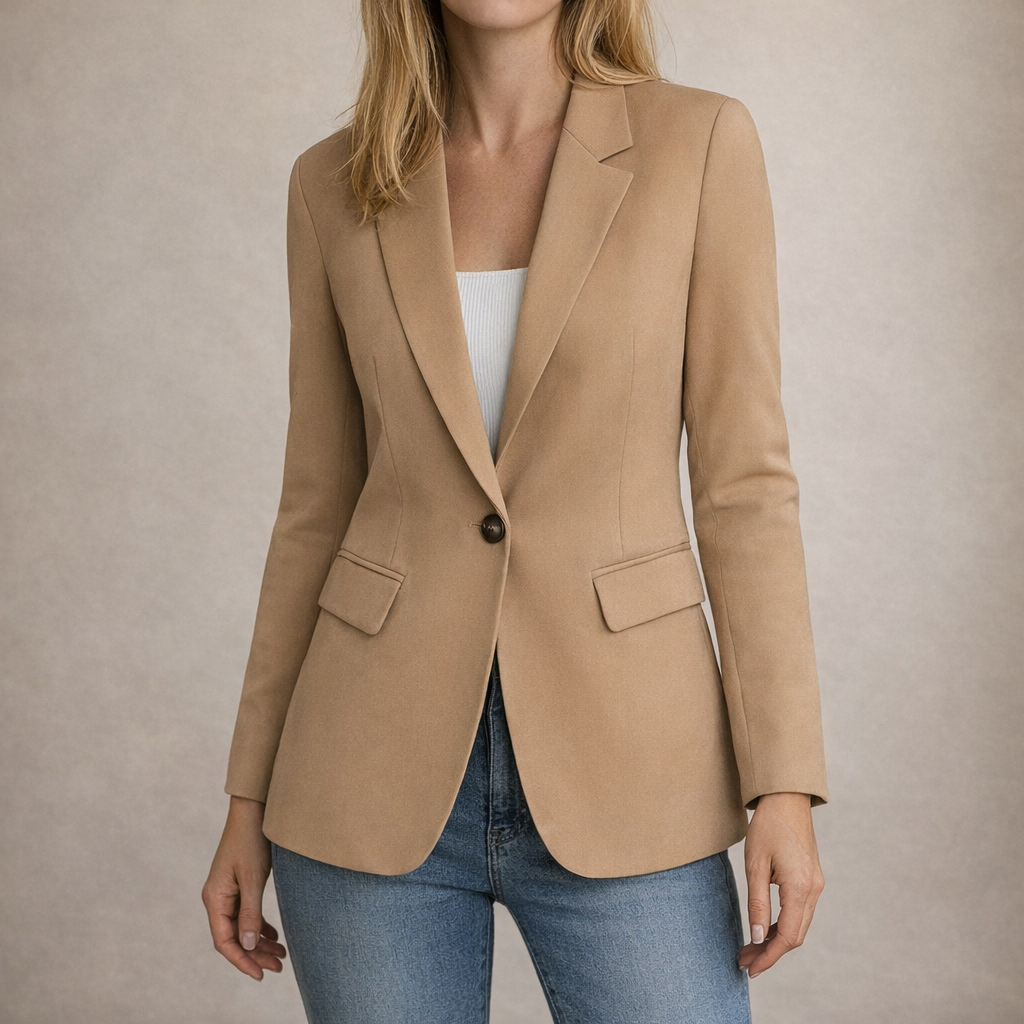 Sleek Tailored Blazer Single Button