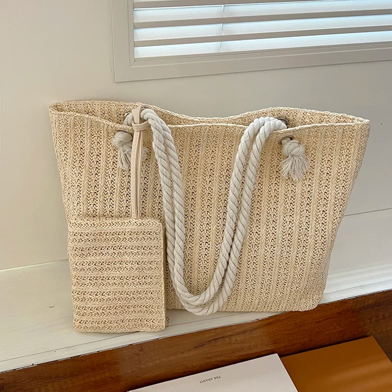 Sunny Rope Beach Tote