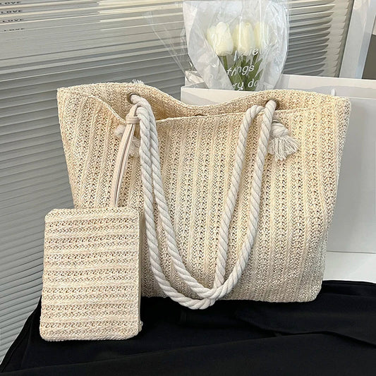 Sunny Rope Beach Tote