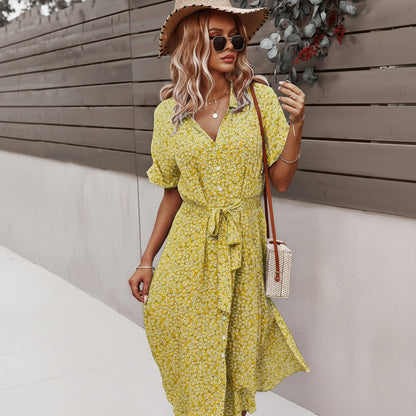 Radiant Floral Midi Dress