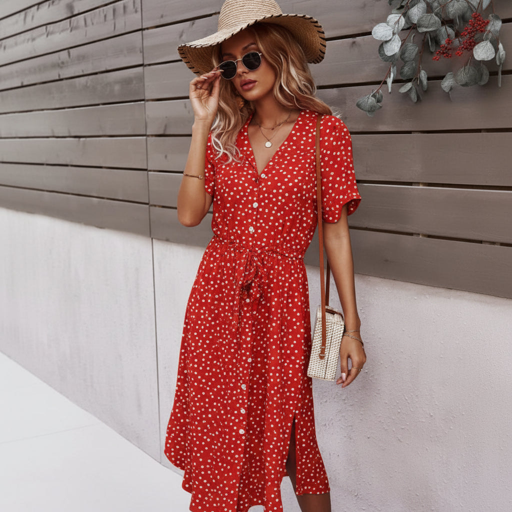 Radiant Floral Midi Dress