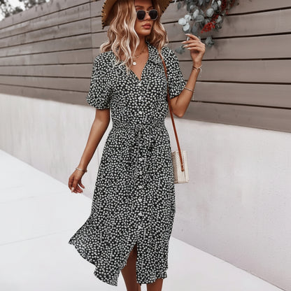 Radiant Floral Midi Dress