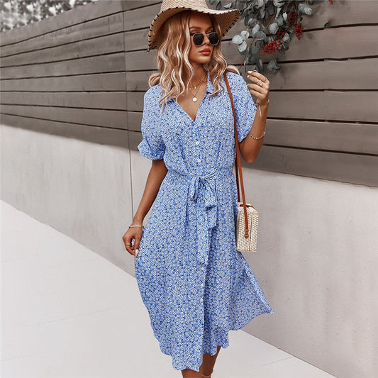 Radiant Floral Midi Dress