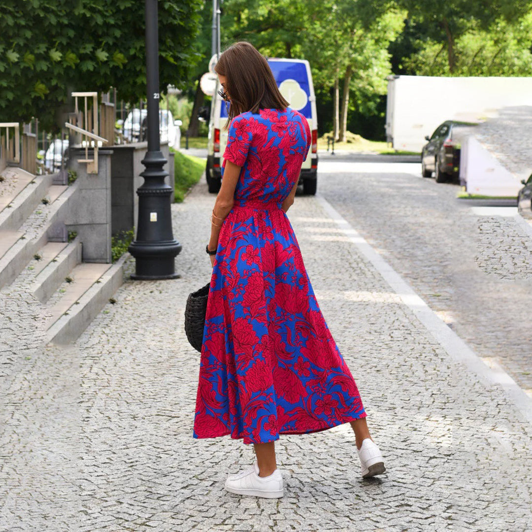 Floral Wrap Maxi Dress