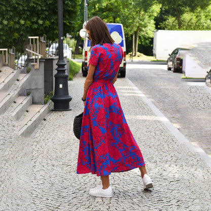 Floral Wrap Maxi Dress