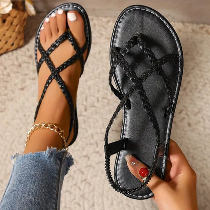 Braided Leather Sandals