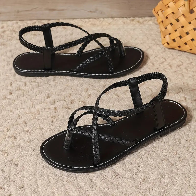 Braided Leather Sandals