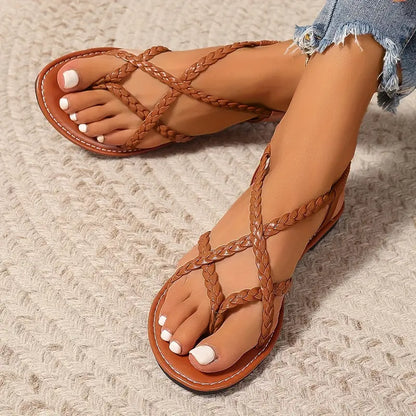 Braided Leather Sandals