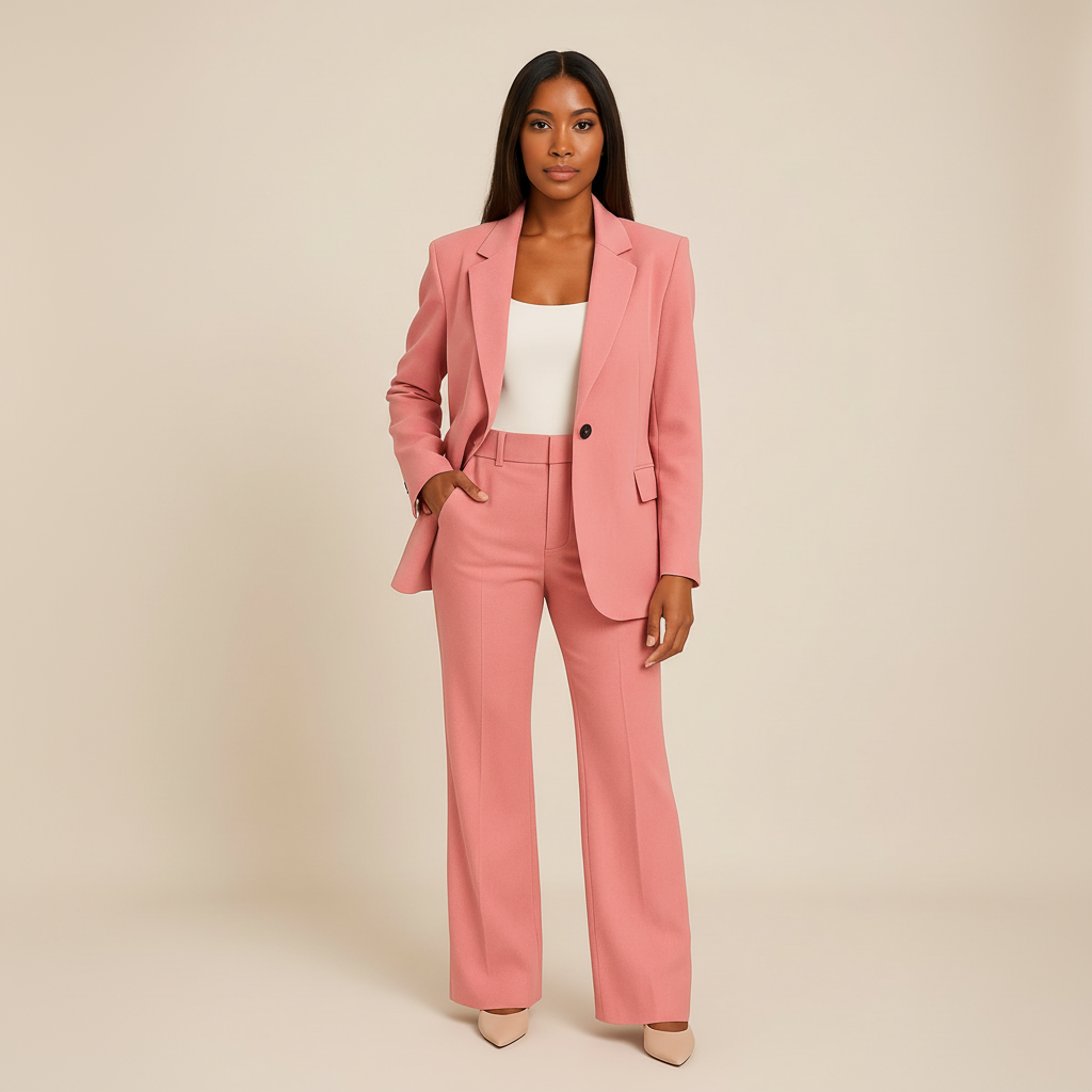 Polished Linen Pants Suit