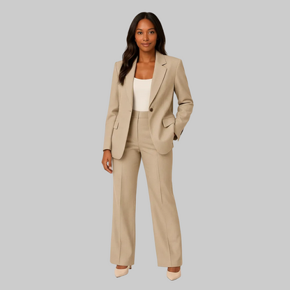 Polished Linen Pants Suit