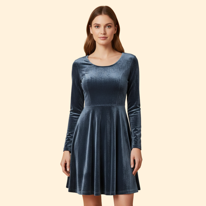 Velvet Aline Cocktail Dress