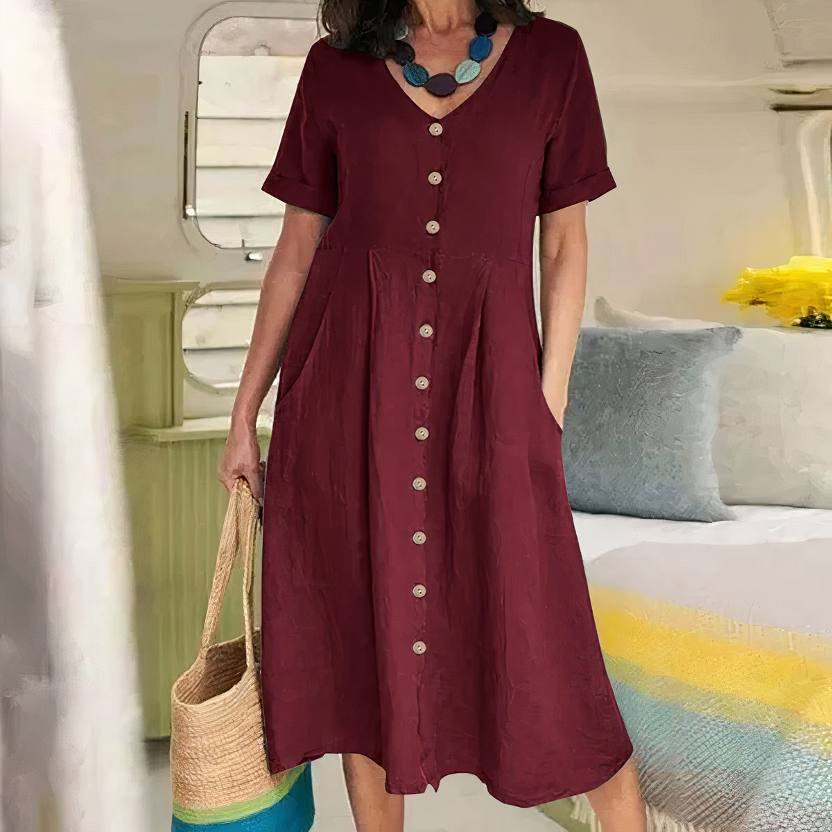 Airy Linen Summer Dress