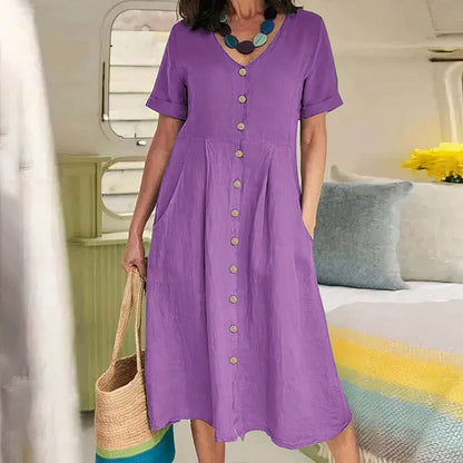 Airy Linen Summer Dress