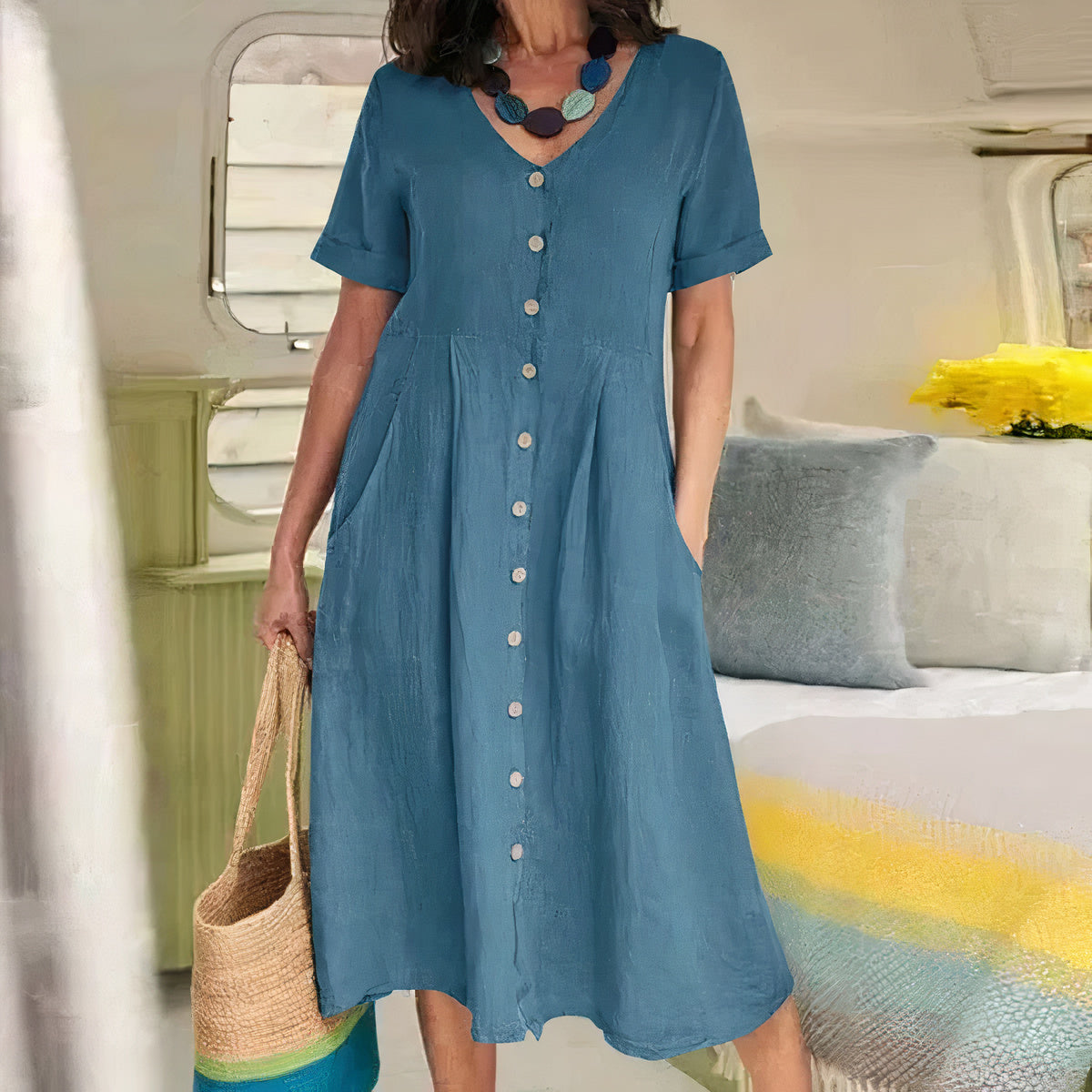 Airy Linen Summer Dress