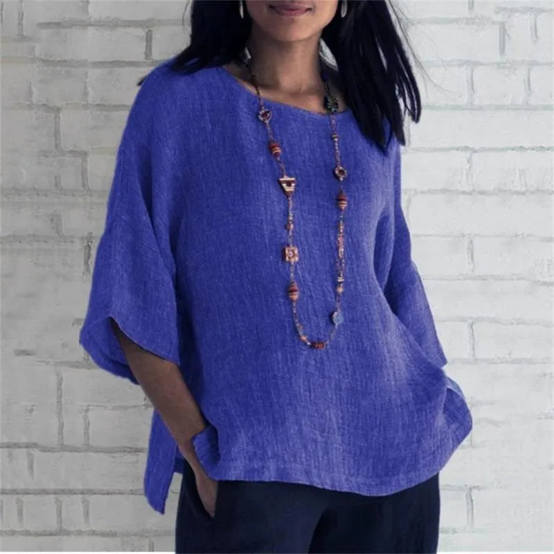Airy Round Neck Top