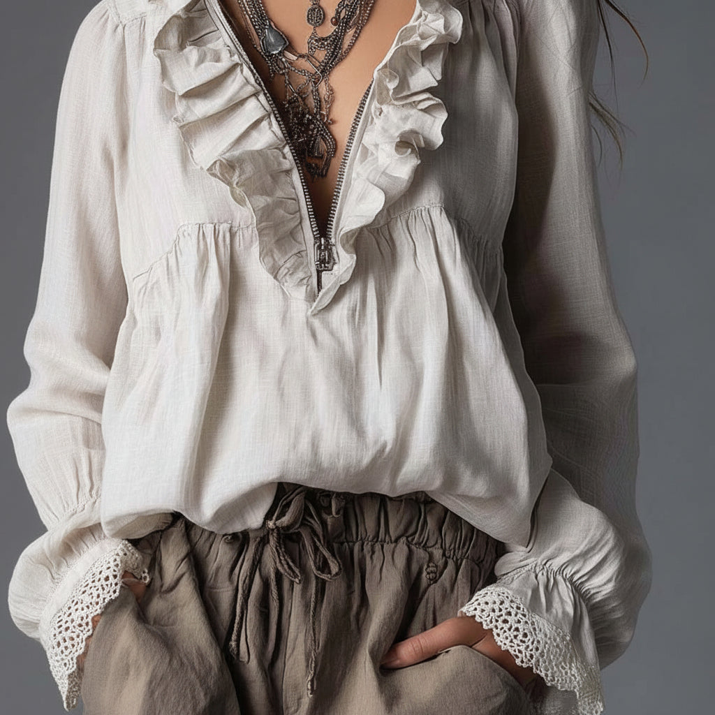 Airy Linen Blouse