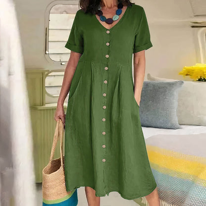 Airy Linen Summer Dress