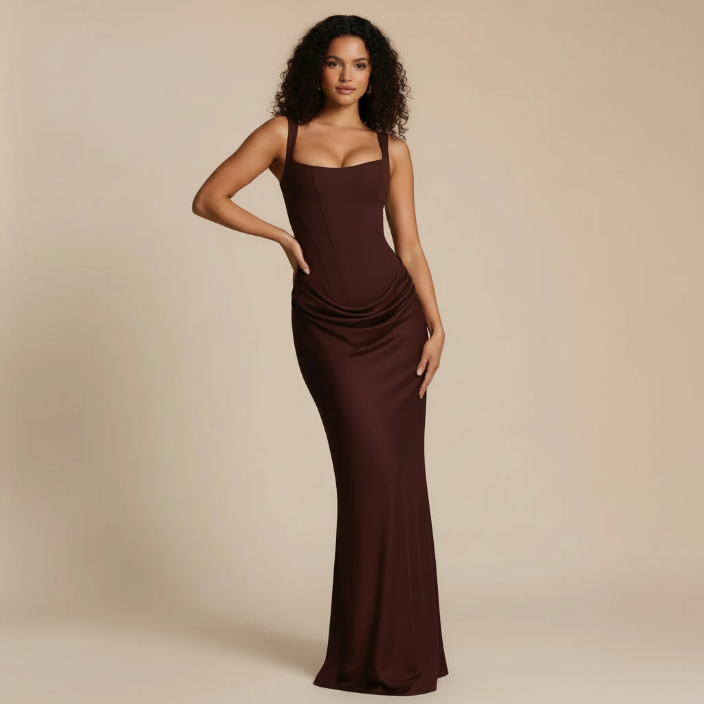 Refined Midi Dress for Special Occasions and Events