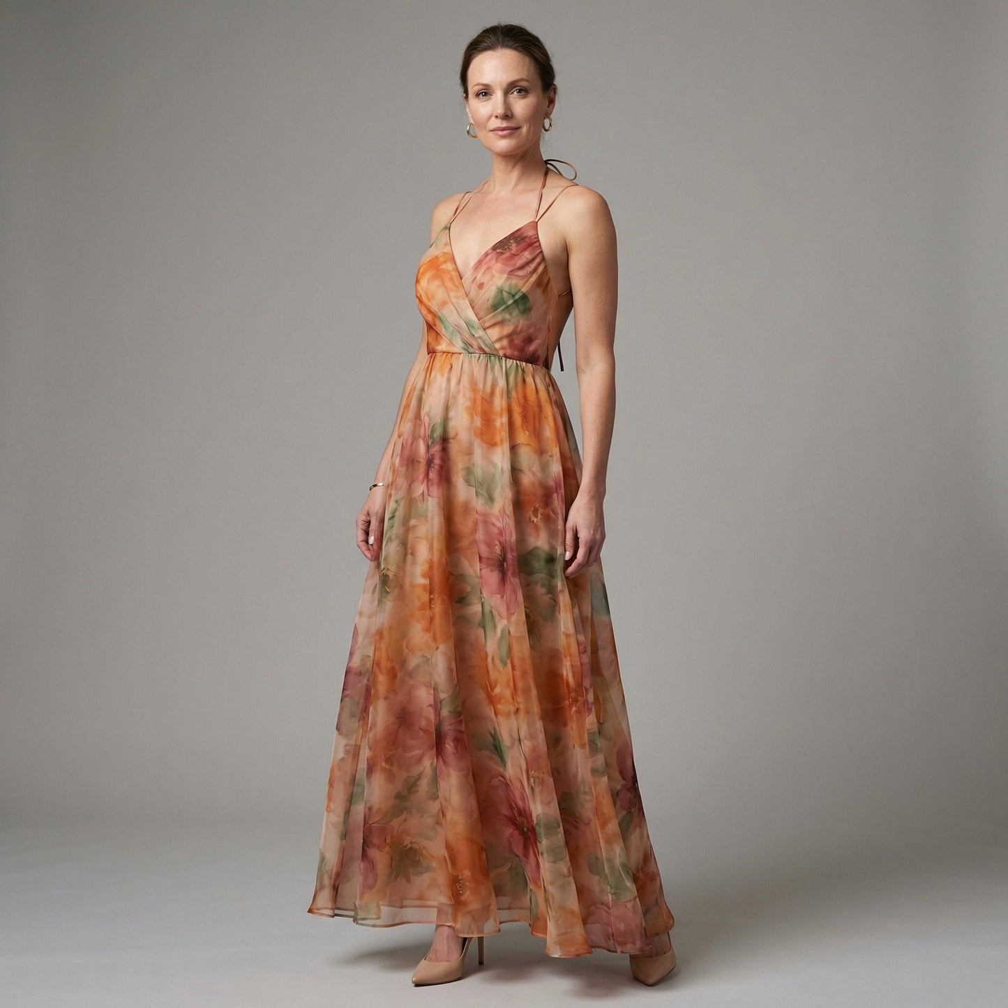 Airy Floral Maxi Dress