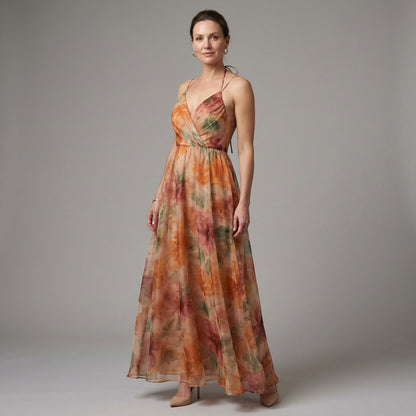 Airy Floral Maxi Dress
