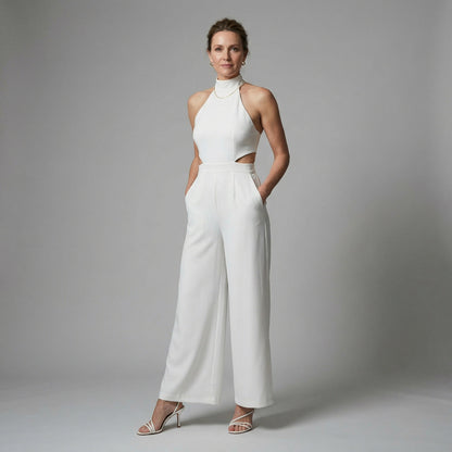 Chic Jumpsuit Halter Neck