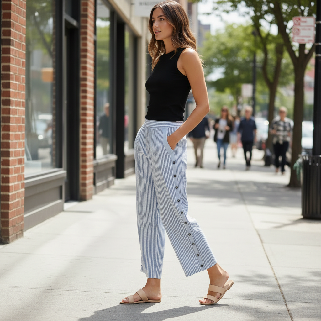 Breezy Striped Pants