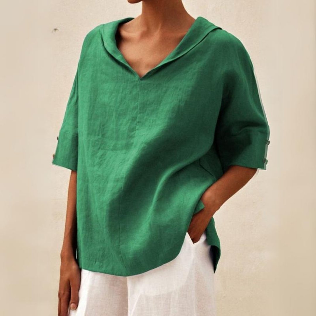 Casual V Neck Top