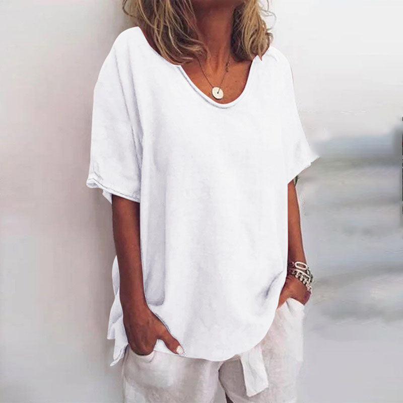 Relaxed Cotton Tee Top