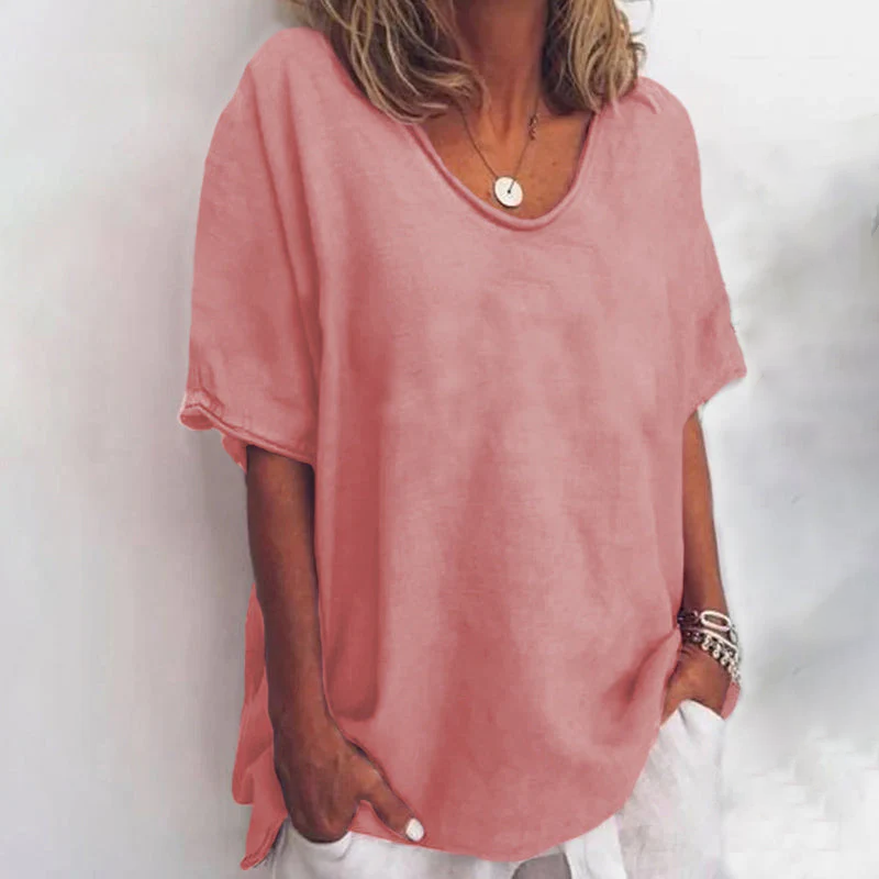 Relaxed Cotton Tee Top