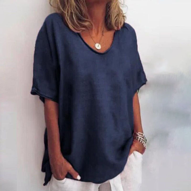 Relaxed Cotton Tee Top