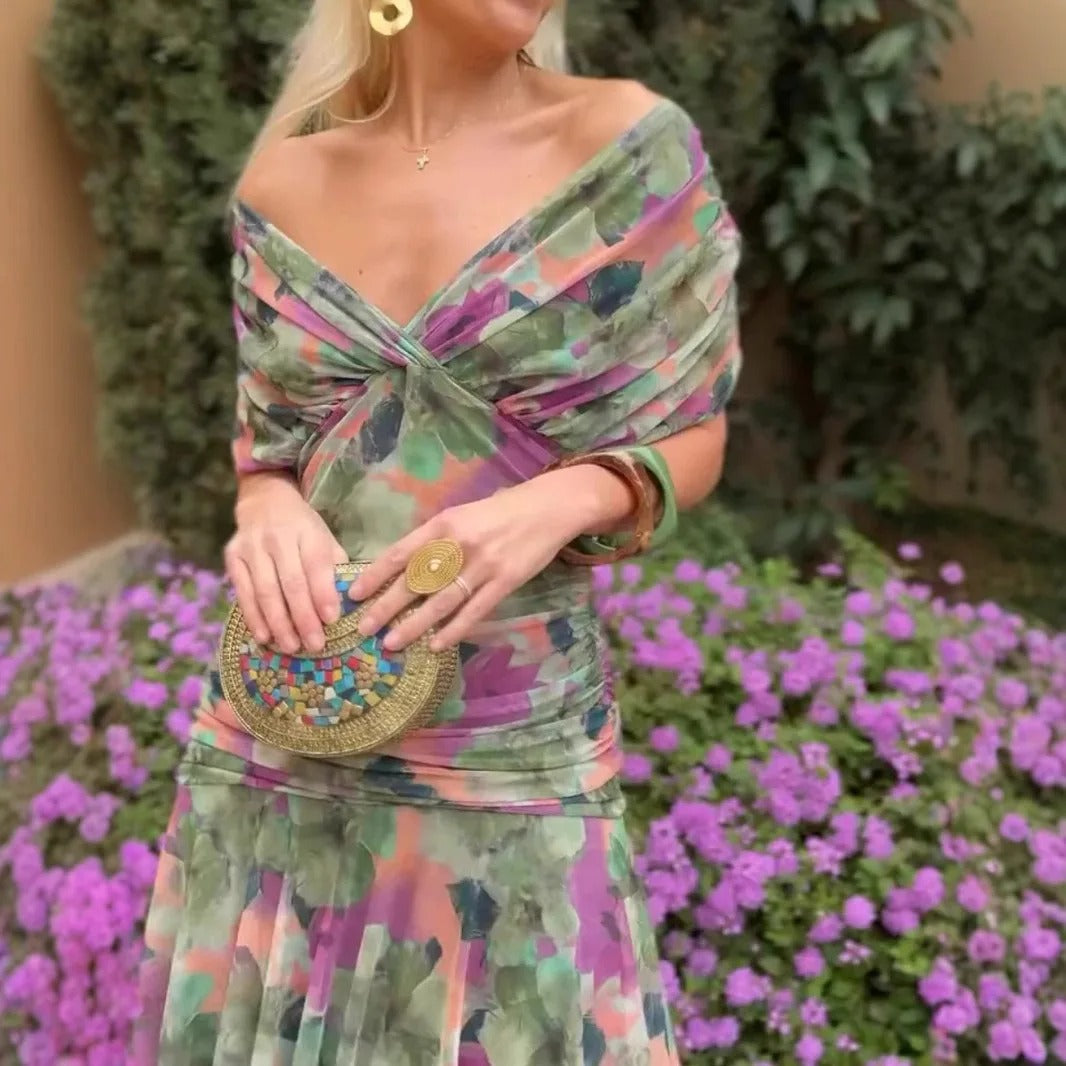Whimsical Flowing Maxi Dress
