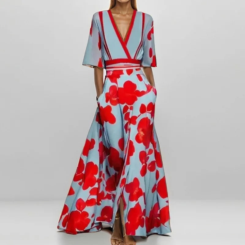 Boho Embroidered Maxi Dress