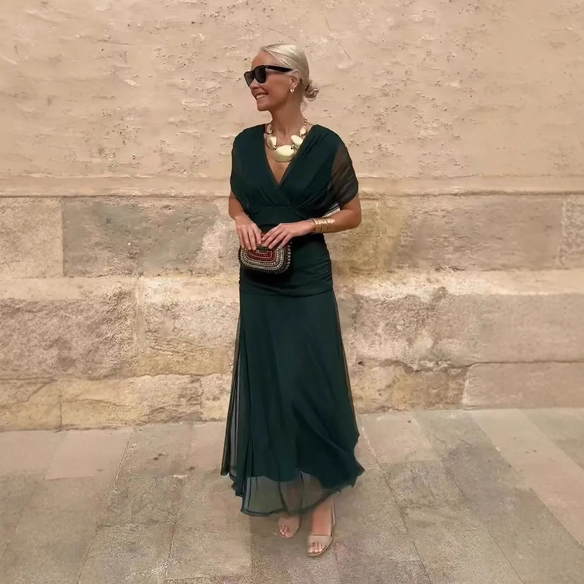 Whimsical Flowing Maxi Dress