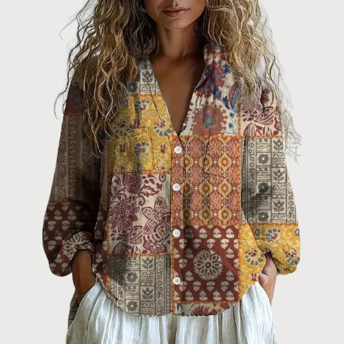 Botanical Print Blouse