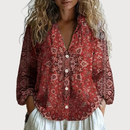 Botanical Print Blouse