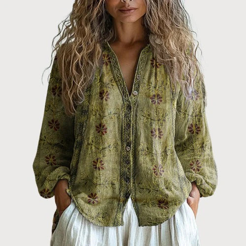 Botanical Print Blouse