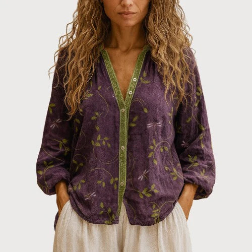 Botanical Print Blouse