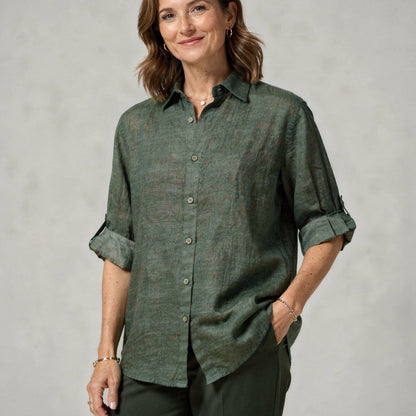 Oversized Linen Blouse