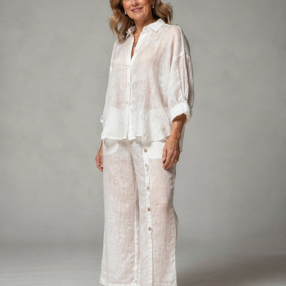 Oversized Linen Blouse