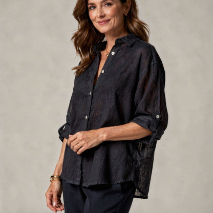 Oversized Linen Blouse