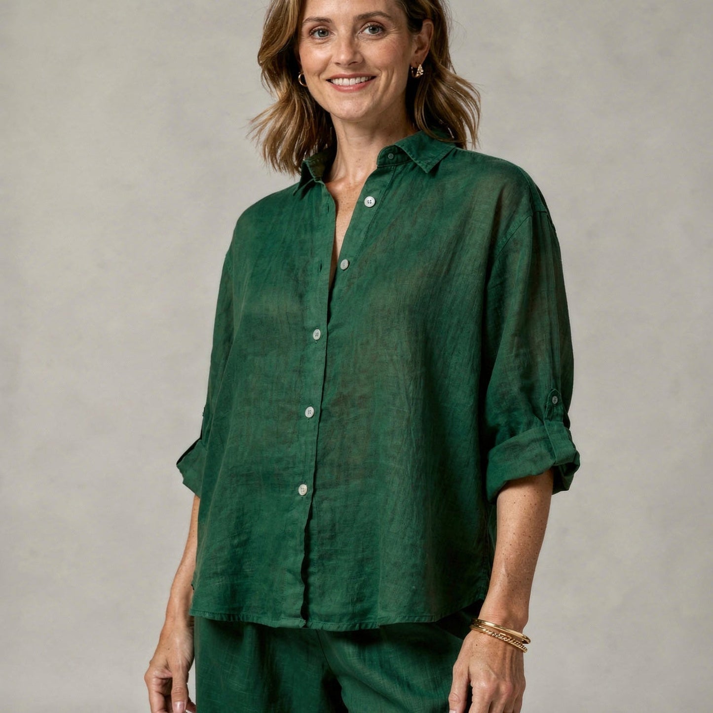 Oversized Linen Blouse