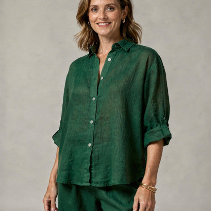 Oversized Linen Blouse