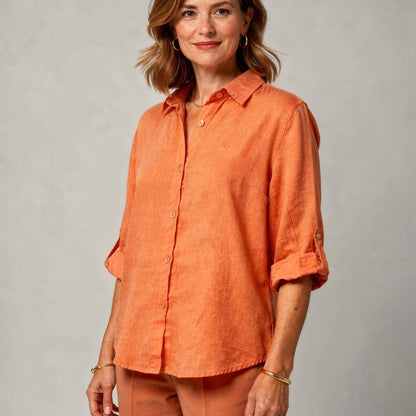 Oversized Linen Blouse