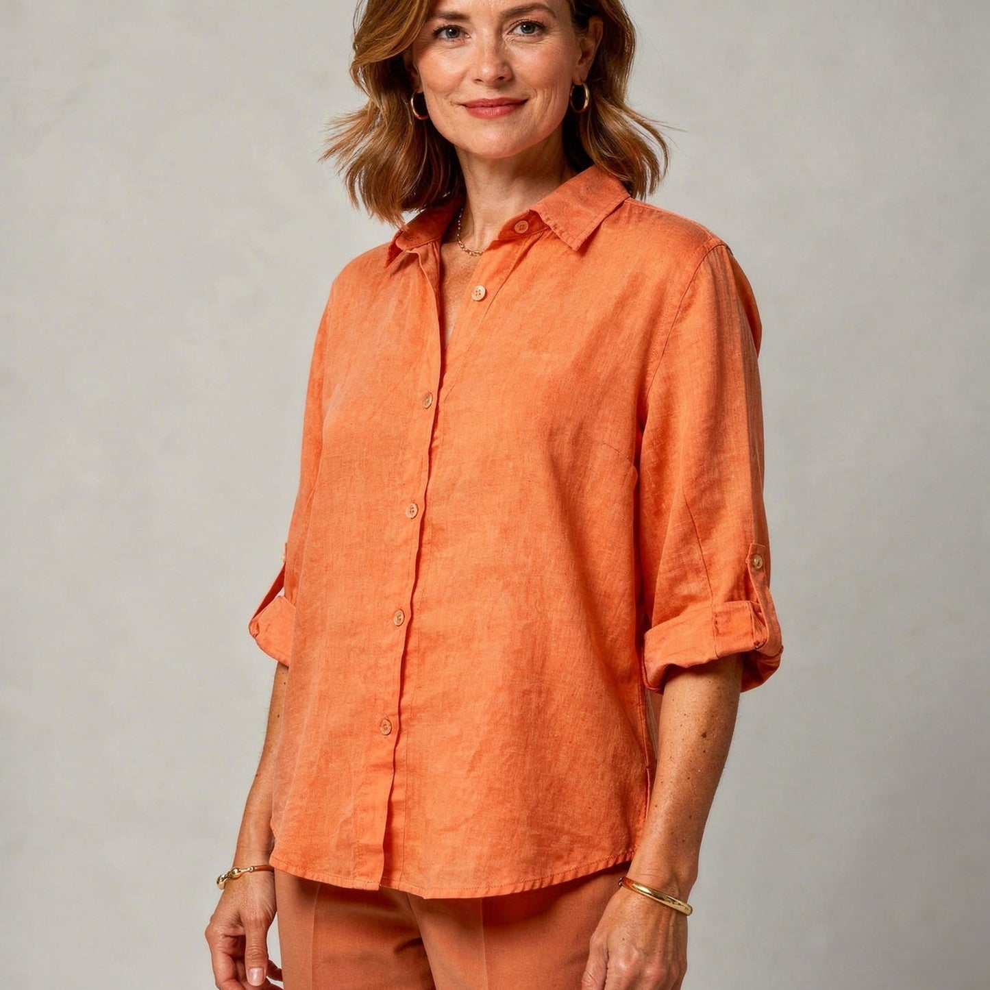 Oversized Linen Blouse