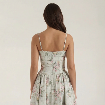 Romantic Dress with Sweetheart Neckline Detail